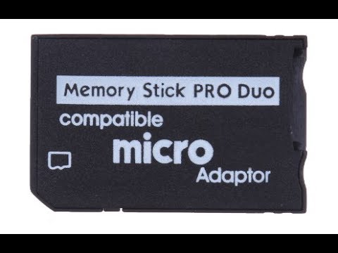 micro sd to ms pro duo card adapter for psp youtube