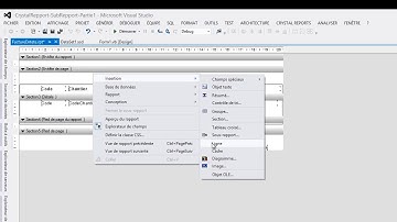 SubReport : Crystal report & VB.NET == Partie 1