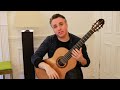 Self Isolation Warm Up Video for Classical Guitar