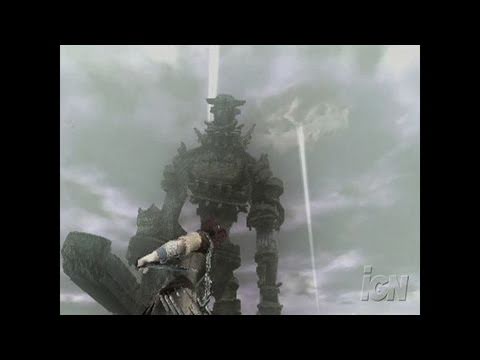 Shadow of the Colossus game review  Commercial PlayStation 2  Action-adventure Fantasy Singleplayer hardcore gamers Large (10+ hours) 3d  dark impressionistic light introspective lonely tense bosses cinematic  narration dexterity-driven fighting health