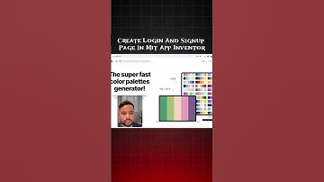 Maak een login- en registratie-app in MIT App Inventor #shorts #app