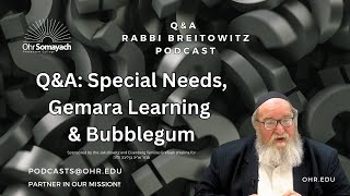 Q&A: Special Needs, Gemara Learning & Bubblegum (HaRav Yitzchak Breitowitz)
