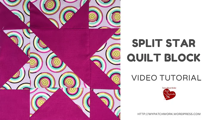 Split star quilt block - video tutorial