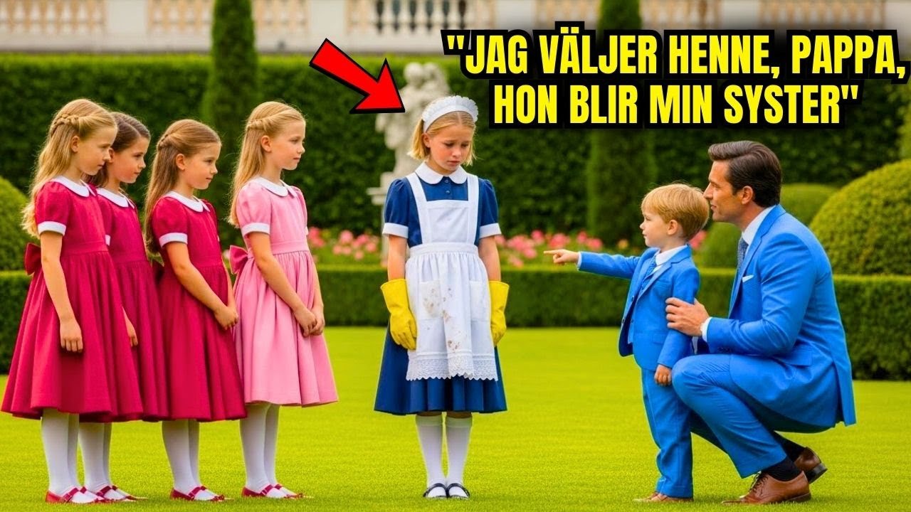 En miljonär bad sin son att välja en syster, och han pekade på städerskans dotter...