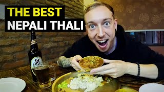 I Tried THE BEST Nepali Thali in Kathmandu, Nepal! 🇳🇵