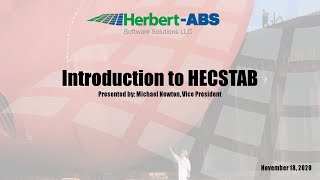 Intro to HECSTAB - Webinar (11/18/20)