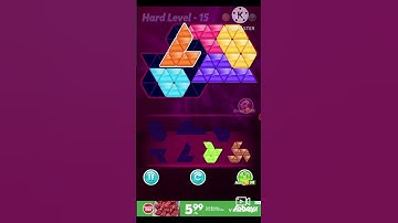 Block triangle puzzle intermediate level 15
