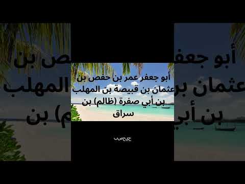 نسب عمر بن حفص المهلبي من قبيلة الازد الأسطورية عمر بن حفص المهلبي قبيلة الأزد