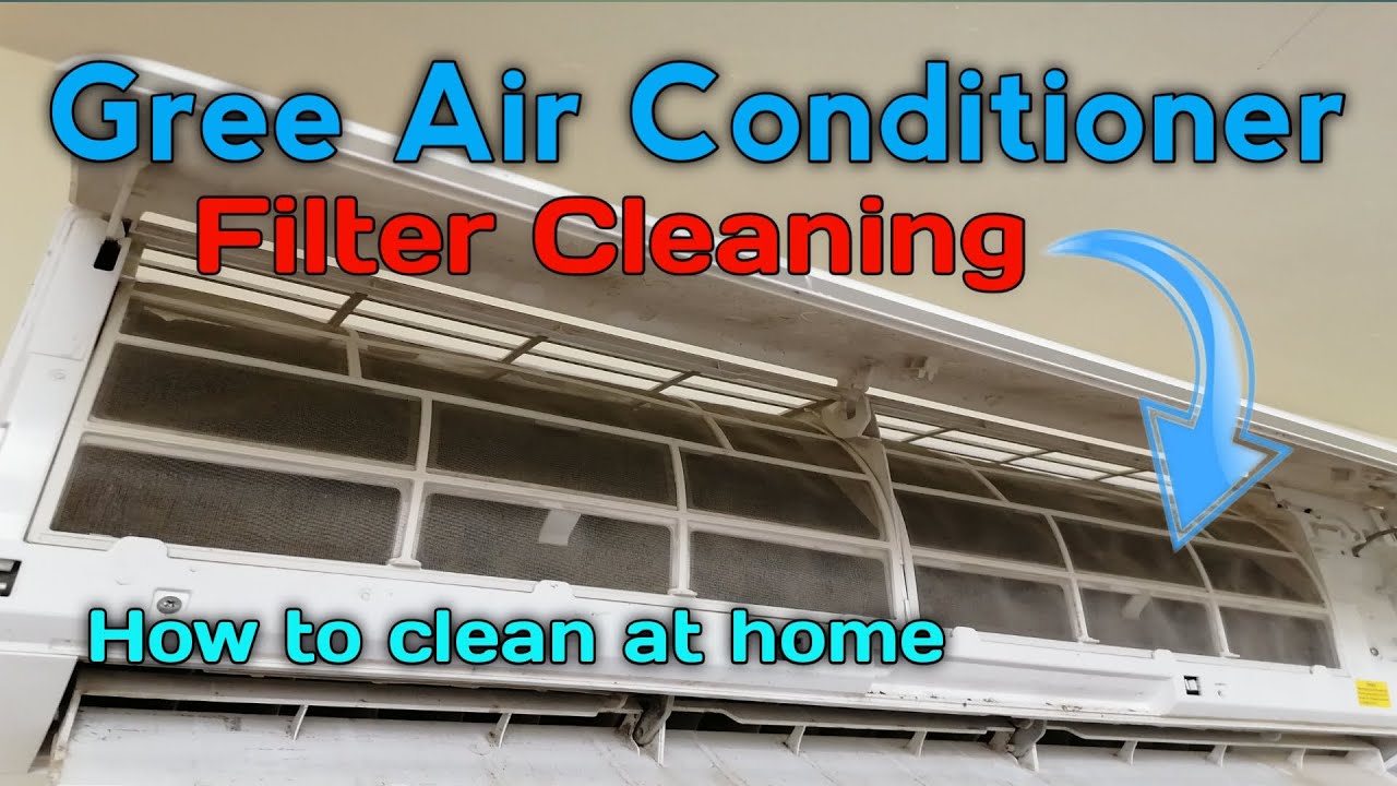 Gree Air Conditioner Filer Cleaning | How To Clean Air Conditioner Filter | Ac Filter Clean At Home