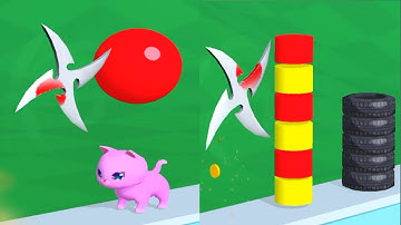 Dont slice the cats 😍🐈🔪 asmr cutting gameplay all levels | raji gaming