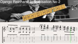 Django Reinhardt - Improvisation No2 | Gypsy Jazz Guitar Tabs
