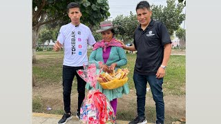 Sorprendiendo a una madresita trabajadora y luchadora, por el día de la MADRE. 🎉❤️🇵🇪