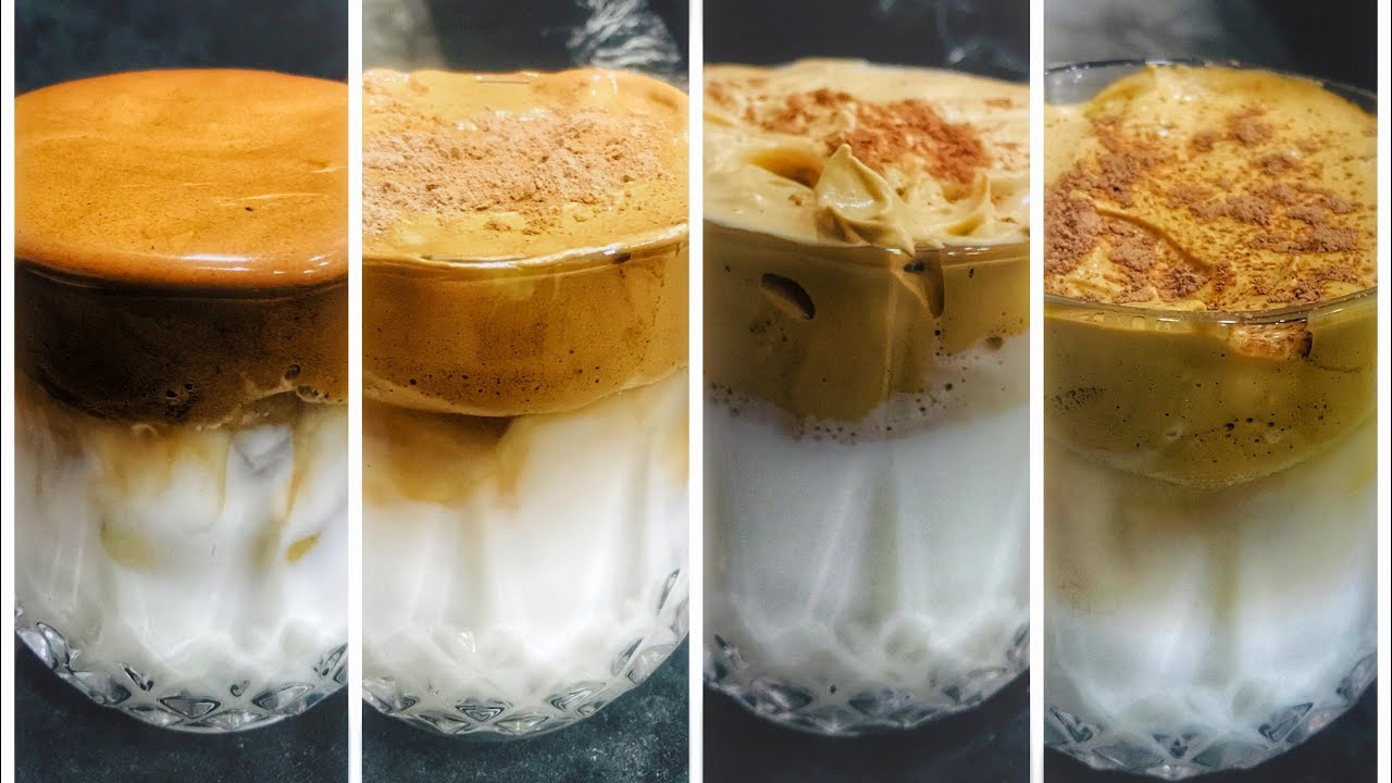 Dalgona Coffee Recipe | How To Make Dalgona Coffee | 4 DIFFERENT WAYS