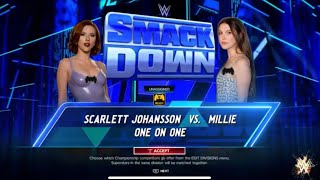 WWE 2K24 Millie Bobby Brown VS Scarlett Johansson