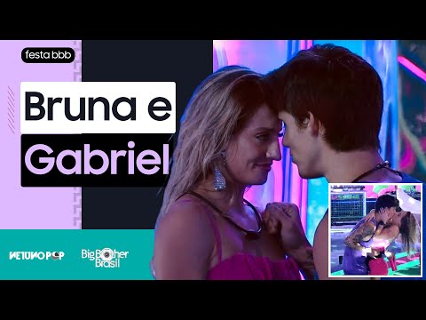 Bruna Griphao e Gabriel Tavares se beijam na festa do Big Brother Brasil 23 | Atriz teme pós- beijo