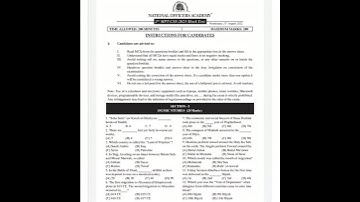 CSS 2nd MOCK TEST PAPER BY NOA Academy #selfpreparation22 #pastpapers #exam #keys #fpsc #spsc #nts