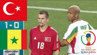 Turkey 1-0 Senegal Quater Final World Cup 2002 - All Goals & Higtlights - English Commentary