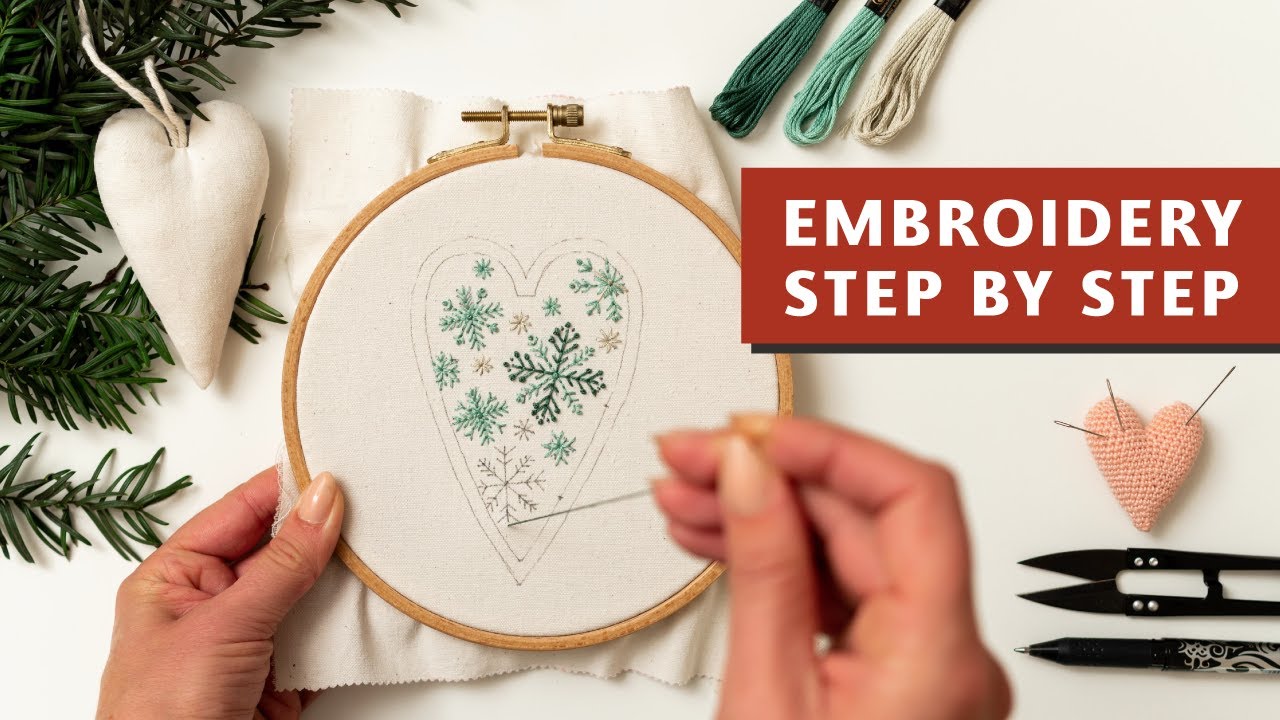 Christmas Decor Hand Embroidery Pattern