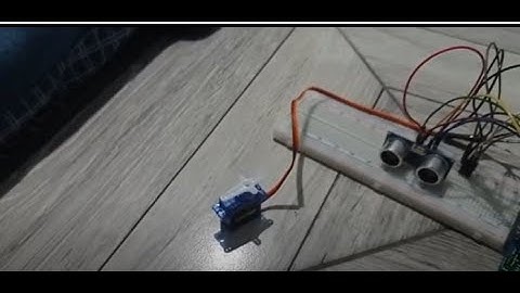 Tugas Motor Servo menggunakan Arduino Uno dan Sensor Ultrasonic