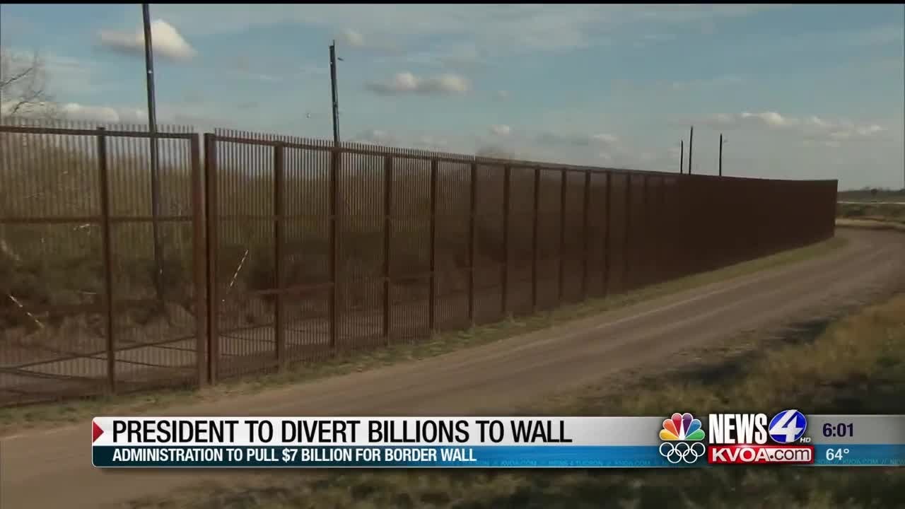 President Trump plans to divert billions in pentagon funding to border ...
