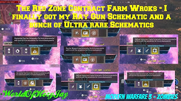 MW3 Zombies: The Solo Red Zone Contract Farm WORKS! I Finally Got My Ray Gun Schematic PLUS MORE!
