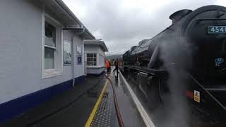Steam train at Crianlarich in Scotland on 2022/10/30 at 1202 in VR180