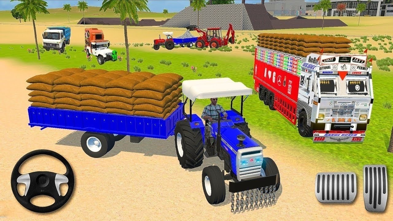 🔴Drive JCB and Uploading 🪨🏗Stone From Dumper🌋 Truck in Game #truck#jcb #tractor #dumper #games 0139