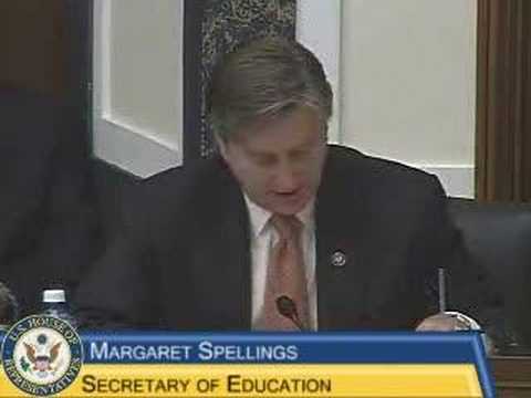 margaret spellings university of north carolina ED Oversight Hearing: John Tierney Questions