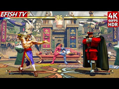 Vega vs M. Bison (Hardest AI) - Street Fighter V
