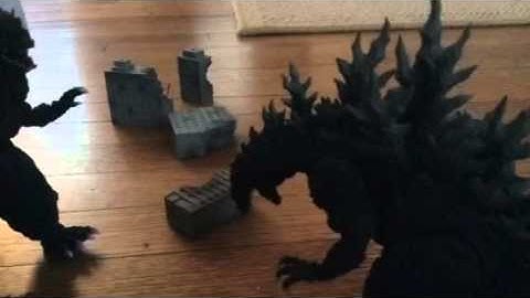 Godzilla vs Space Godzilla [Stopmotion]