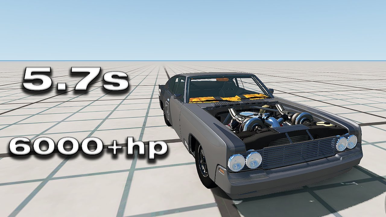 The Fastest Drag Car In BeamNG 