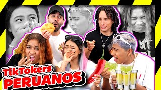 TIKTOKERS PERUANOS PRUEBAN COMIDA EXOTICA MEXICANA 🔥 ft LOS SIBLINGS