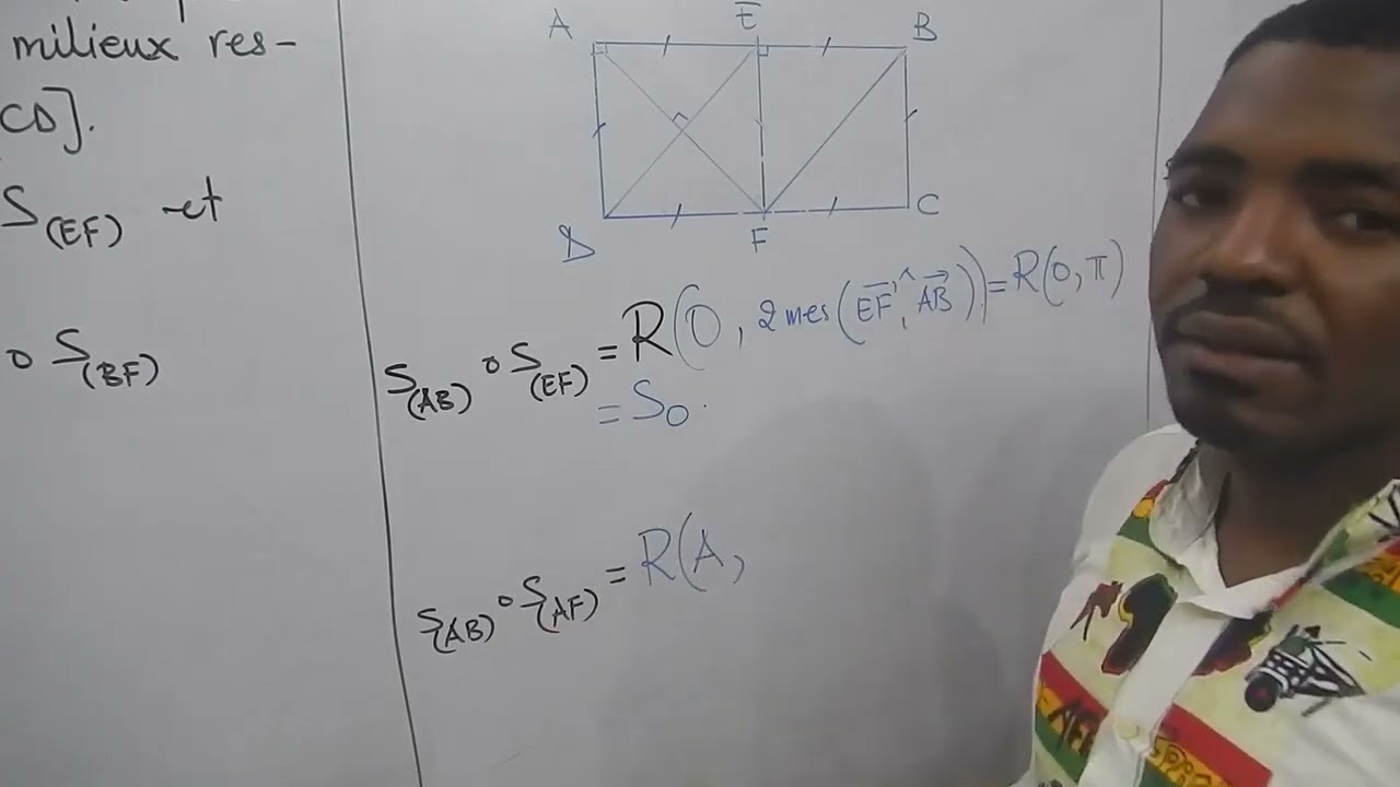 Caractérisation De La Composée De 2 Symétries D'axe: cas pratique