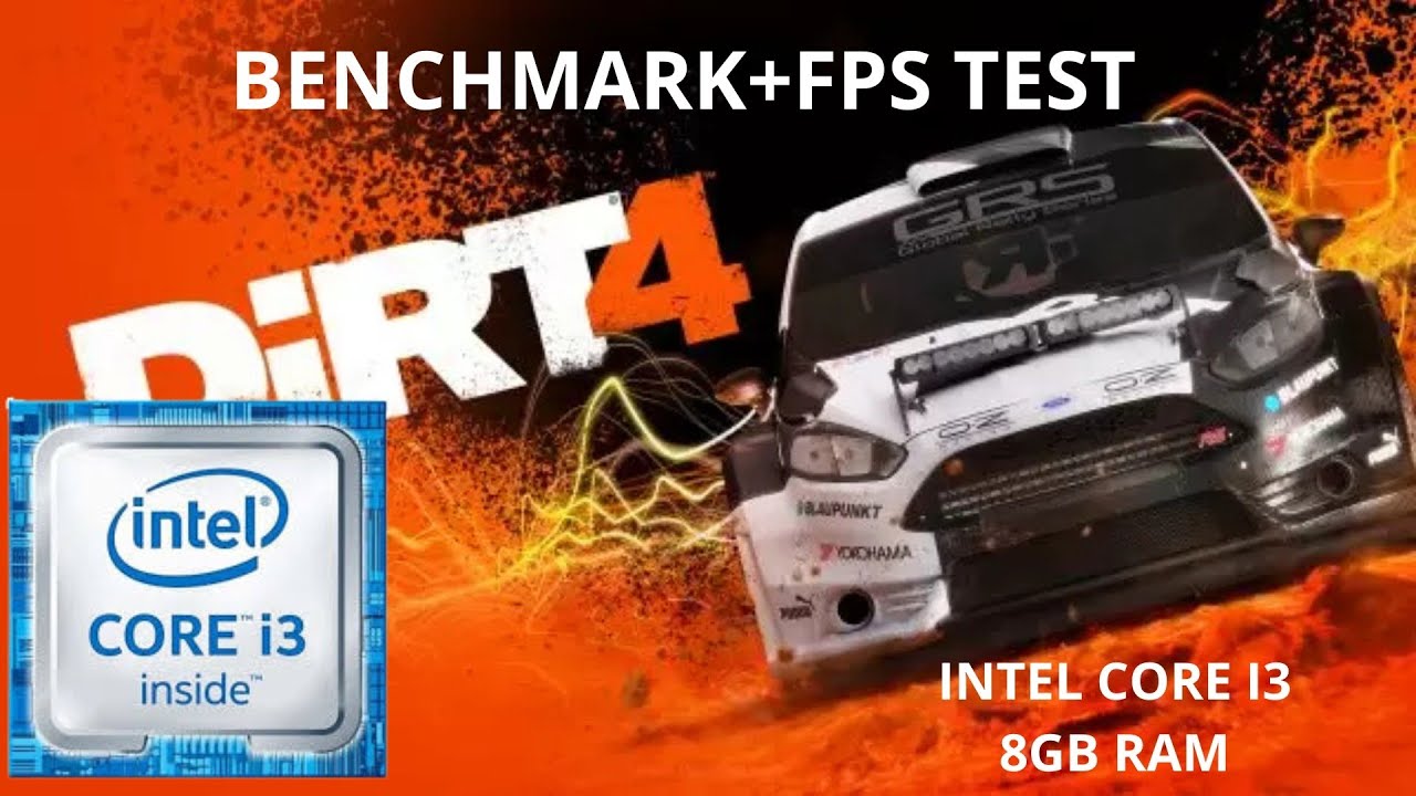 DIRT 4 (Benchmark and fps test) INTEL CORE I3 7020U|8GB RAM| INTEL HD 620 