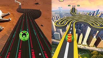 Going Balls Forward vs Reverse Gameplay 💥 Naftrix Gaming Game 76 Android iOS