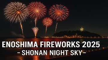 Enoshima Fireworks 2025 — Shonan Night Sky Over Enoshima 🌊🎆 ✨Deepavali at Japan🇯🇵