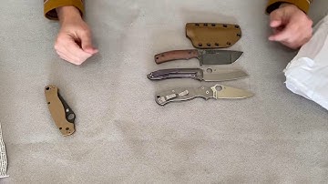 Unboxing the Spyderco PM2 with Flytanium scales, the Spyderco Paysan, and a BGM Knives Pike!