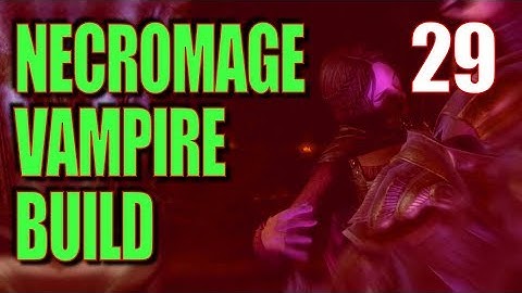 Skyrim Necromage Vampire Build Walkthrough Part 29: Boss Draugr & Minions Power Stealth Takedown