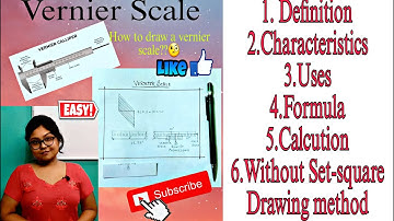 Vernier scale drawing geography||By:- Sagarika Nag