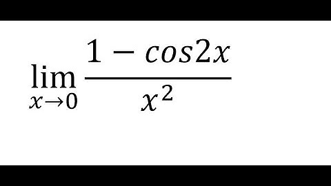 Calculus Help: Find the limit: lim (x→0) (1-cos2x)/x^2 - Techniques to solve the limits