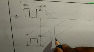 How to draw shadow of polygon on prism | PART 1