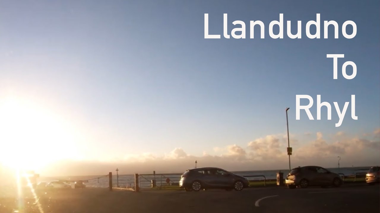 Driving Llandudno to Rhyl. 30th October 2022. ASMR