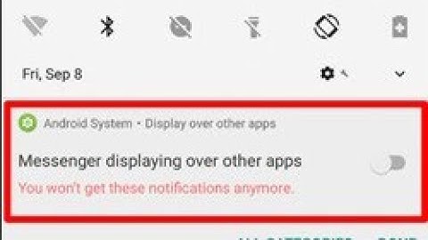 How stop from displaying over other apps on your andriod