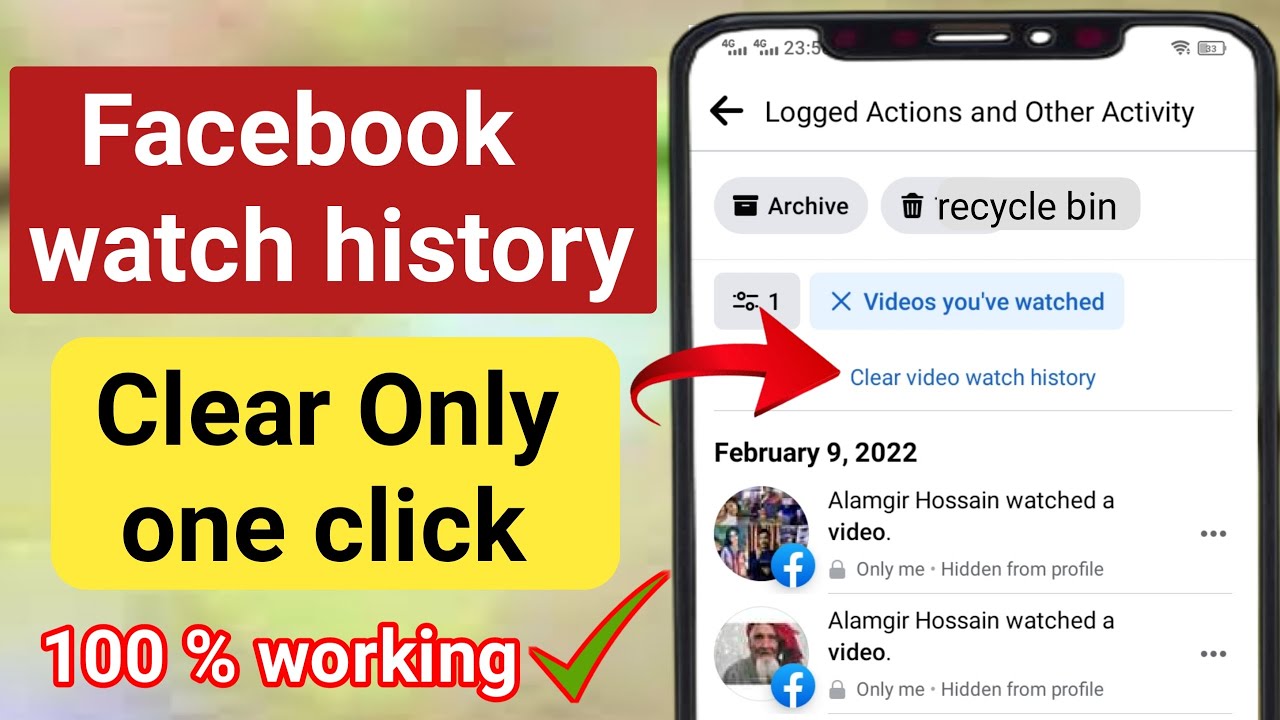How to clear Facebook watch history on one click 2022.how to clear Facebook videos you’ve watch ...