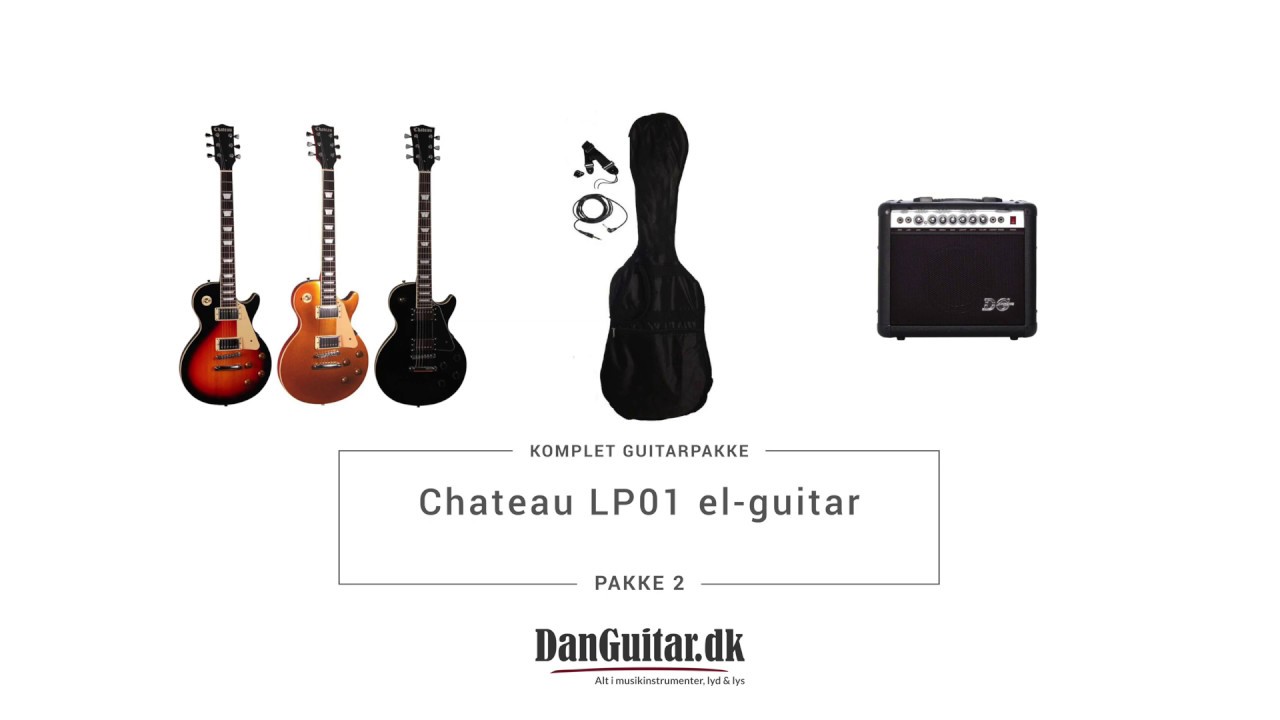 Chateau LP01 el-guitar pakkeløsning, pakke 2