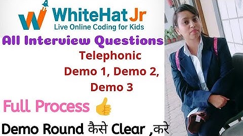 How to clear Demo Round on whitehat jr teacher interview |Demo 1,2&3 | Interview | whitehat jr |