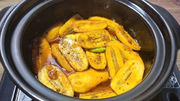 Cách Chuối sáp Kho Tiêu Theo Kiểu này Mềm Dẻo Ăn Cơm rất hao Món Chay Tại Nhà