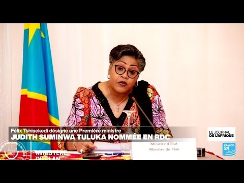 Judith Suminwa Tuluka nomme Premire ministre en RDC  FRANCE 24