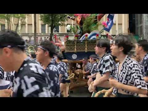 2023年博多祇園山笠『土居流～集団山笠見せ 復路』（2023.7.13）