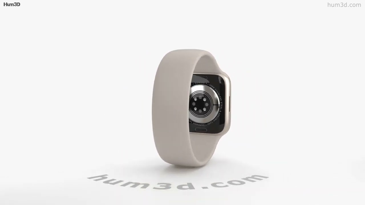 Apple Watch Series 9 45mm Starlight Aluminum Case with Solo Loop 3D model -  Baixar Electrónica no